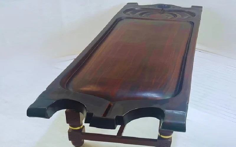 Kamal Design Wooden Abhyang (Massage) Table With Wooden Bottom Stand